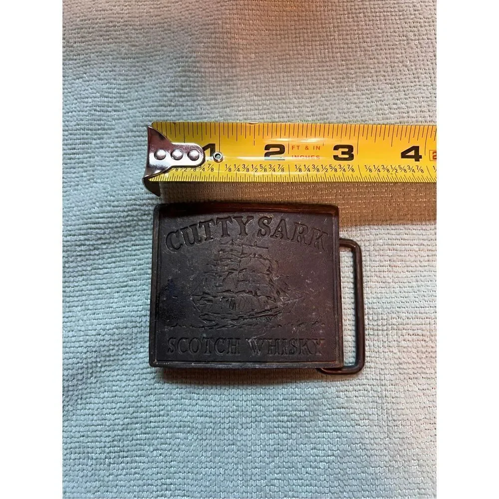 Vintage Cutty Sark Whisky Belt Buckle